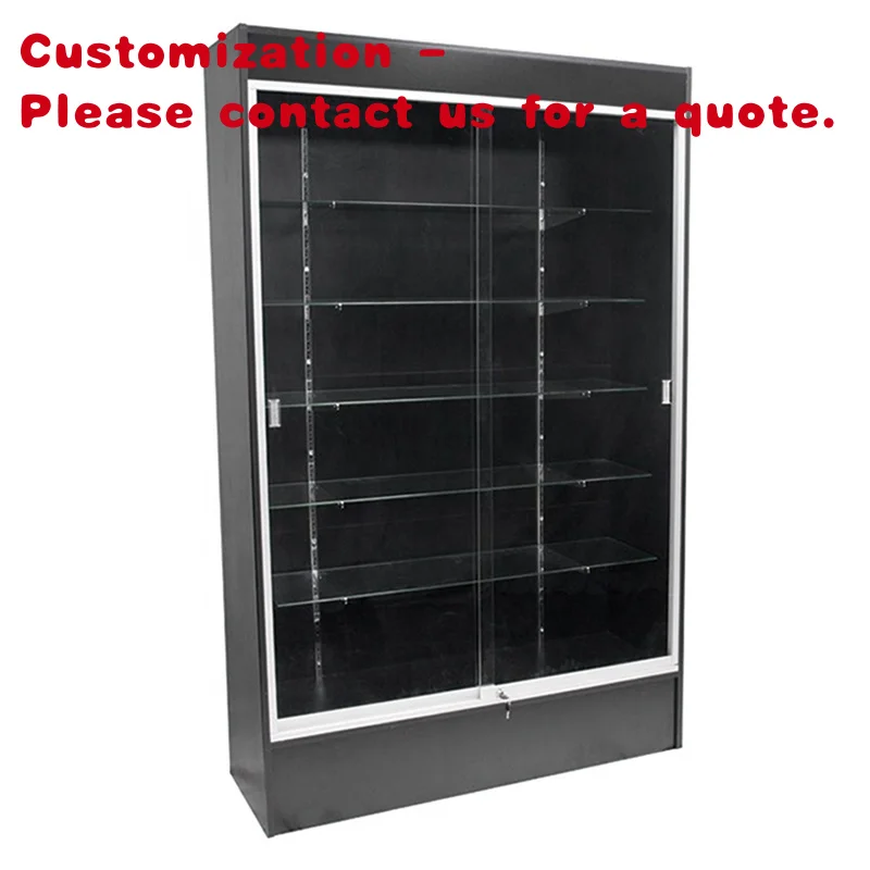 custom.Retail Store Freestanding Wooden Showcase Wall Display 4FT 6FT Full View LED Multipurpose Retail Shop