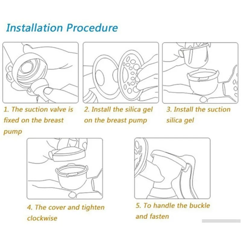 Powerful Easy Use Sucking Manual Design Feeding Breast Pumps Large Suction Breast Massage Milk Sucker Puller Milker Pump