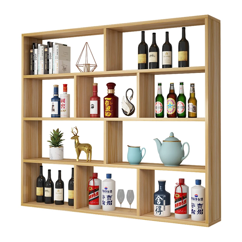 

Simple modern wine rack Wine cabinet Wall-mounted restaurant Hotel wall-mounted wine rack Creative multi-layer rack