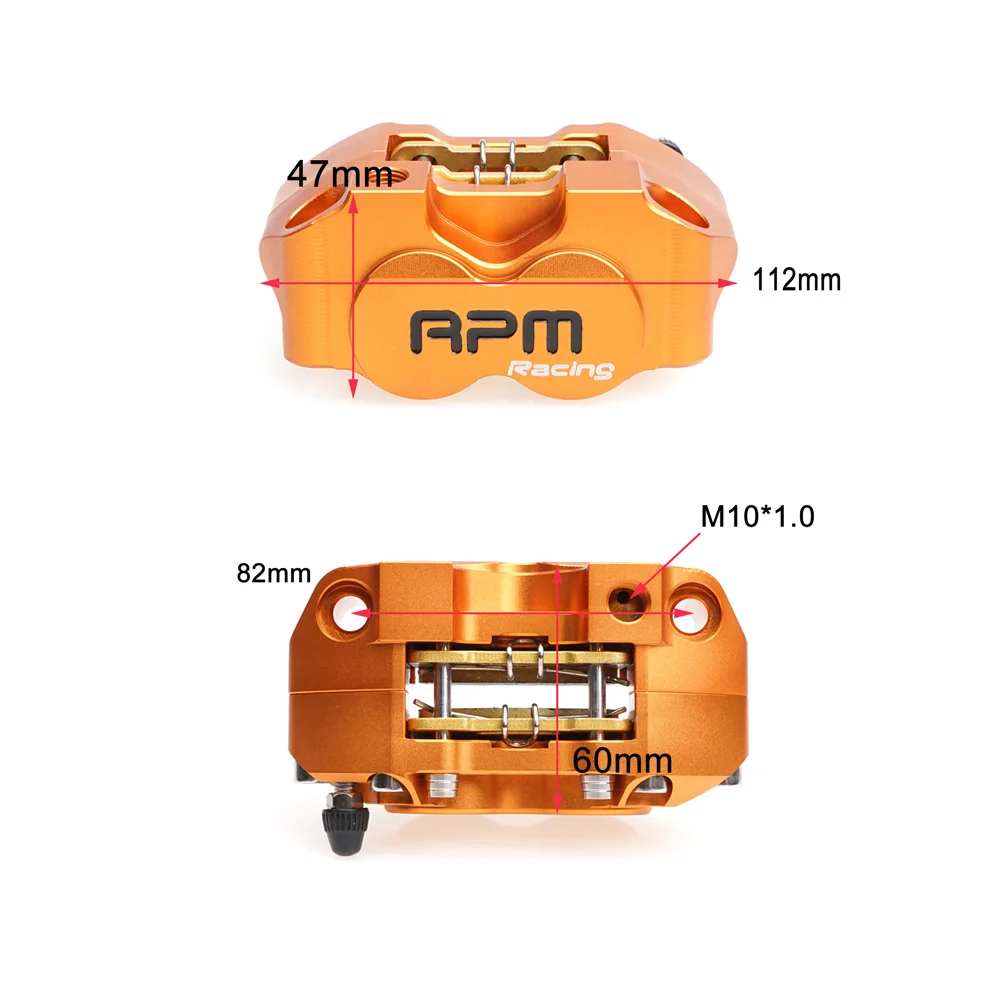 Universal RPM Racing Small Radial Brake Caliper CNC Alloy Front Rear Brake Mod Parts For Niu N1S Electric Scooter