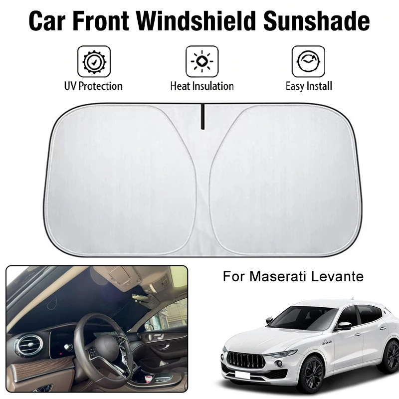 

Car Front Windshield Sunshade Cover For Maserati Levante UV Block Heat Insulation Auto Interior Sun Protection Accessories