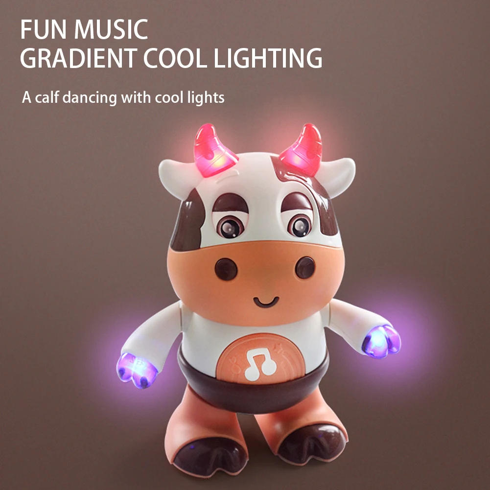 Jouet mignon de phtalvache musical pour enfants et adultes, jouet d'animal électrique AdTosElectric