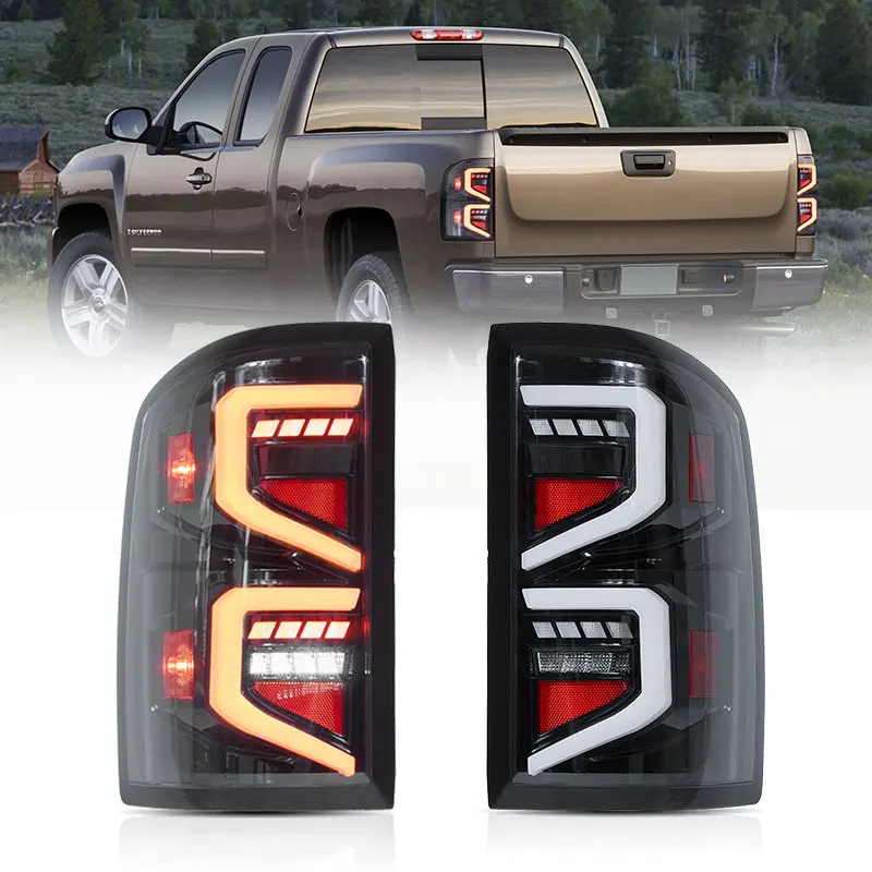 VLAND Manufacturer New Style Taillights With Sequential Turn Signal 2007-2013 Tail Light For Chevrolet Silverado Rear Lights