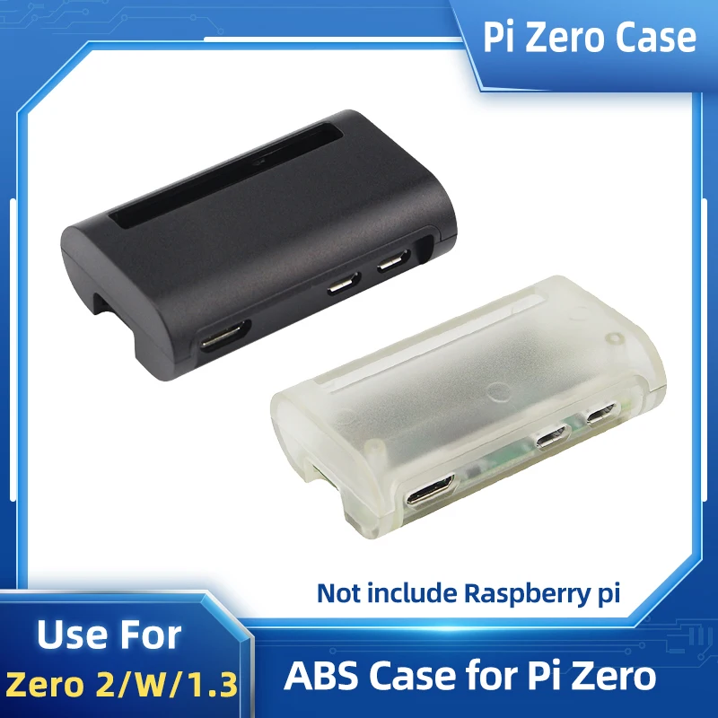 Raspberry Pi Zero 2 W Case Black ABS Box Cover Shell RPI Zero Enclosure Cases Box for Raspberry Pi Zero W V 1.3 Zero 2 W