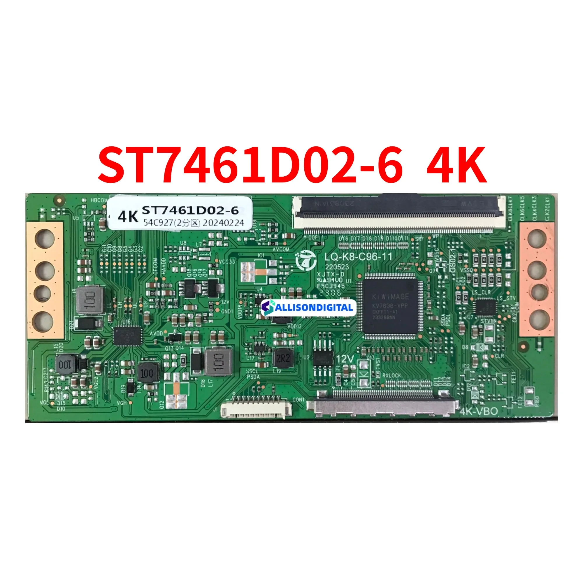 New Upgrade Board ST7461D02-6 4K Tcon Board In Stock Supports Single And Double Partitions