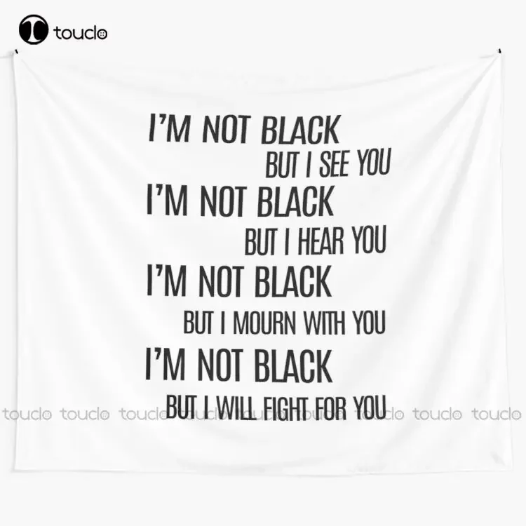 I'M Not Black But I Will Figh For You Tapestry Tapestry Cool Tapestry Wall Hanging For Living Room Bedroom Dorm Room Home Decor
