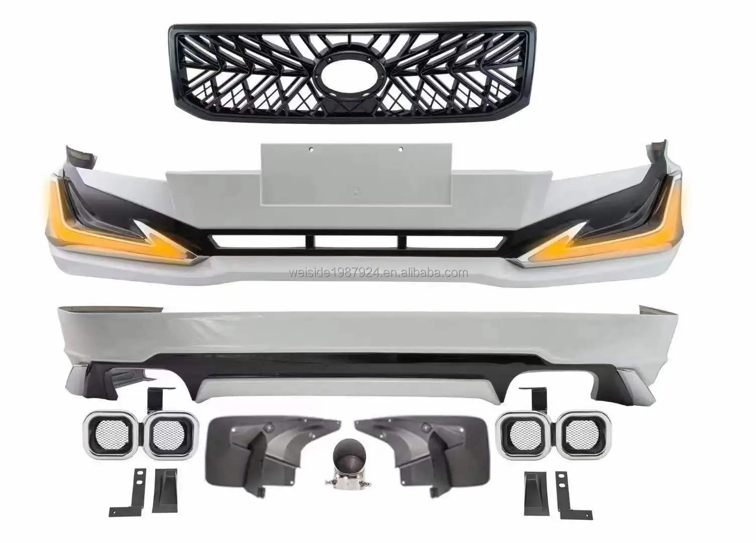 Modified Body Kit Car Bumper External Parts for Toyota Prado FJ 120 2003-2007