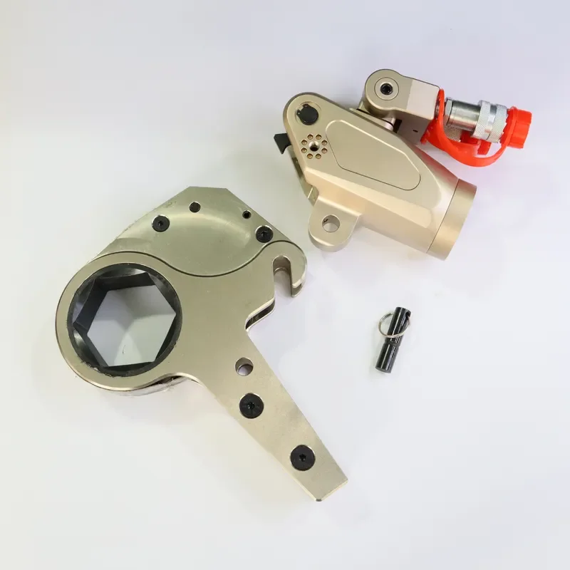 ZRF1HIBOSION HP Hydraulic Torque Wrench Aluminum Titanium Alloy 70MPa Max Pressure 100-110MM Nut Span High Performance