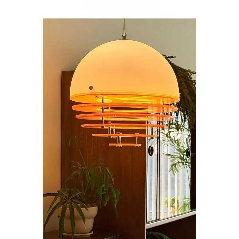 Medieval Cream Wind Sunset Orange Restaurant Chandelier Bedside Lighting