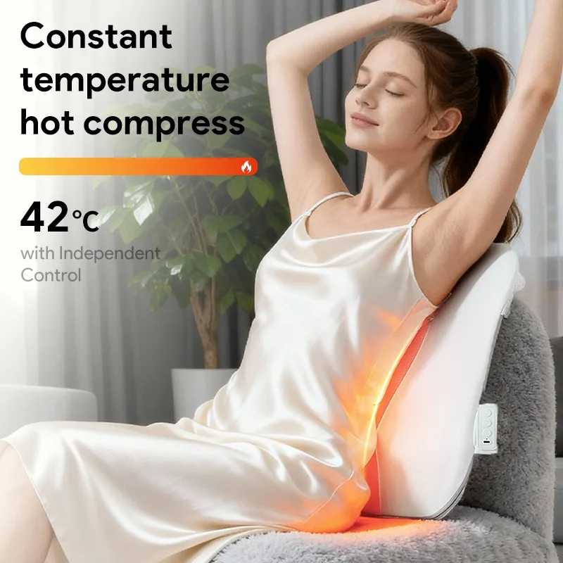 Slim Rail Move Car Massage Lumbar Support Neck Back Waist Kneading Massager