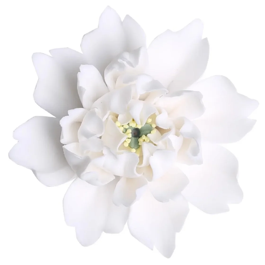Ceramic White Peony Flower, Pure Handmade Fragrant Insertion, Home Furnishings, Personalized Creativity Gifts
