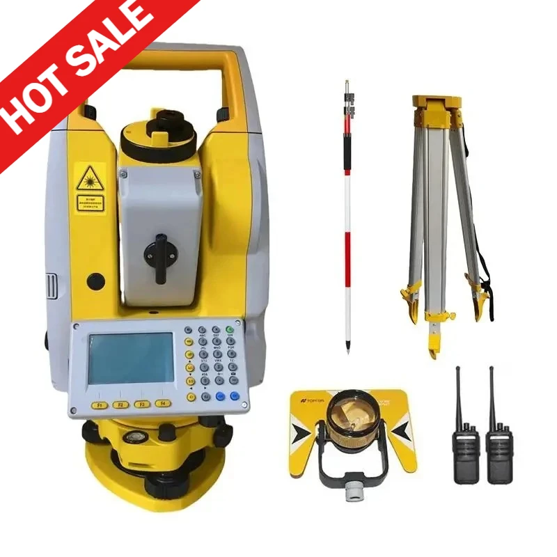 South NTS 332R10 Totale Topographie Total Station, Building Foundation Surveying Station, English Voice, R1000, 2'' Accuracy