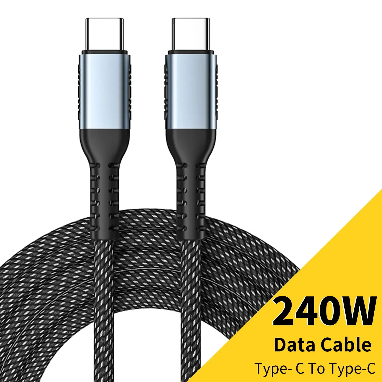 Кабель для сверхбыстрой зарядки PD 240 Вт для ноутбука, планшета, USB-кабель типа C для передачи данных для Macbook Air iPad iPhone 15 Pro Max Xiaomi Dell HP