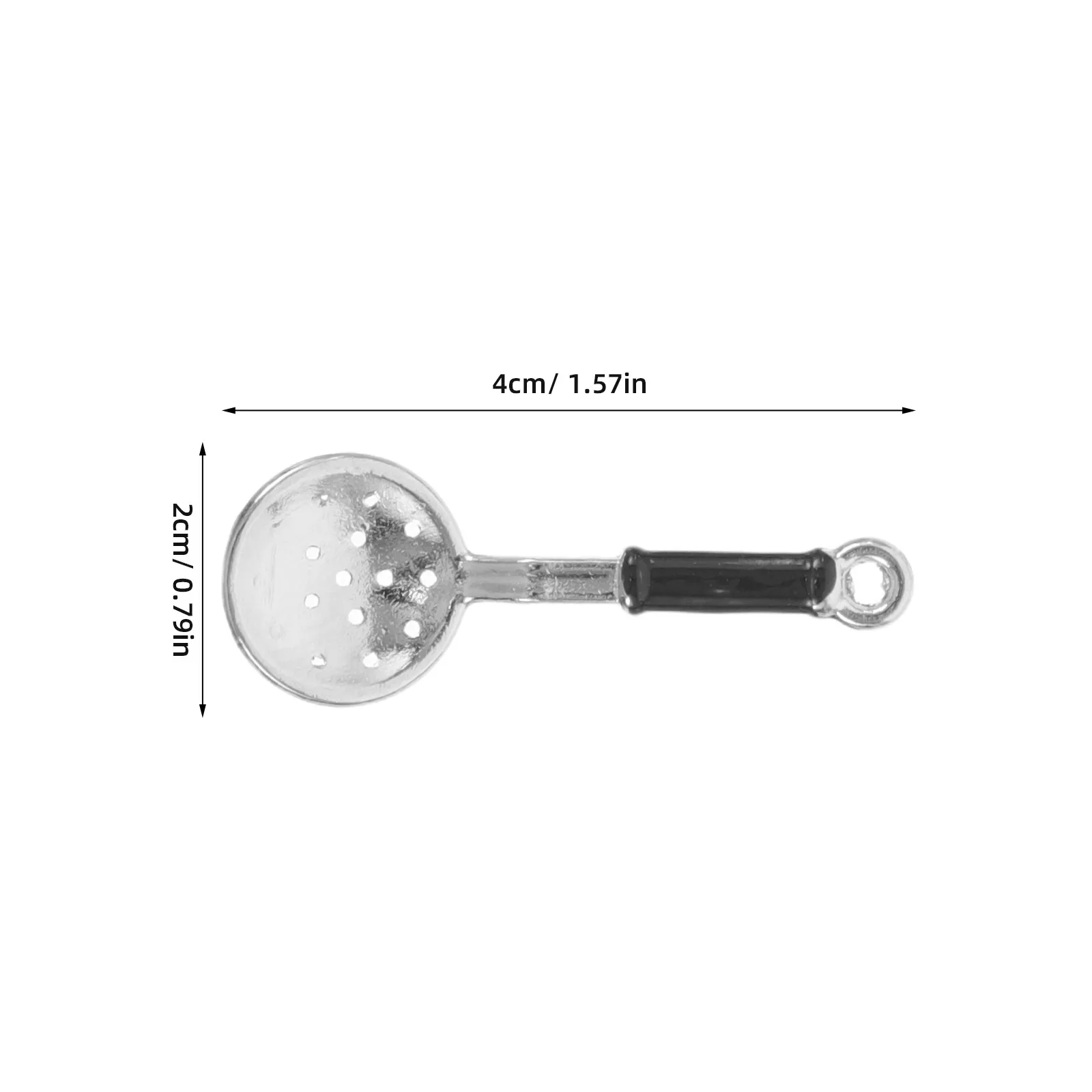 2 ensembles d'accessoires de cuisine réalistes pour maison de poupée, ustensiles de cuisine miniatures pour jeu d'imitation avec spatule, louche, passoire et support en alliage