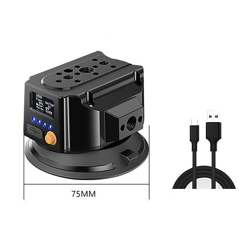 3-6 inch Sterke Elektrische Zuignap Autocamera Zuignap Schokabsorptie Sportcamera Vaste opnametool voor cameratelefoon