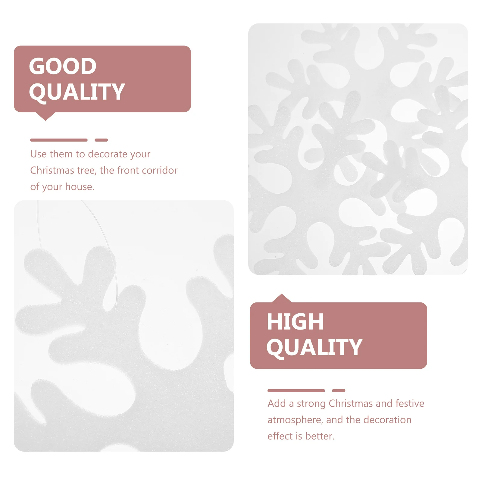 

12Pcs Snowflake Hanging Ornaments Christmas Tree Decorations Festive Snowflake Pendants for Home Hallway Xmas Party Decoration