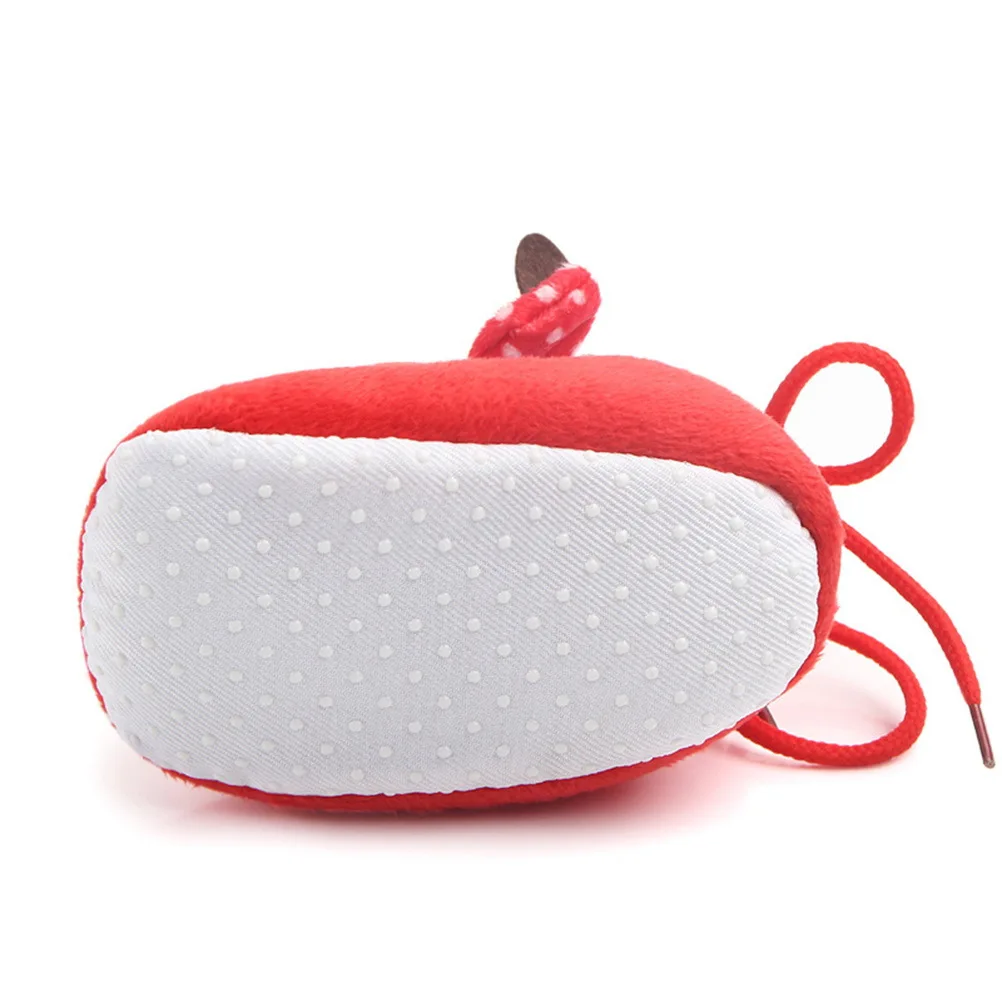 1 زوج عيد الميلاد تحت عنوان تصميم شتاء دافئ القطن طفل رضيع النعال أحذية طفل عيد الميلاد الأحذية النعال أحذية الرضع الوليد B