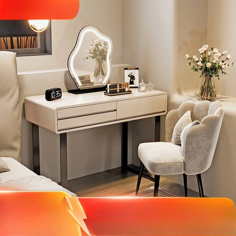 Solid wood small apartment dresser bedroom master bedroom modern simple small dressing table 2023 new makeup table