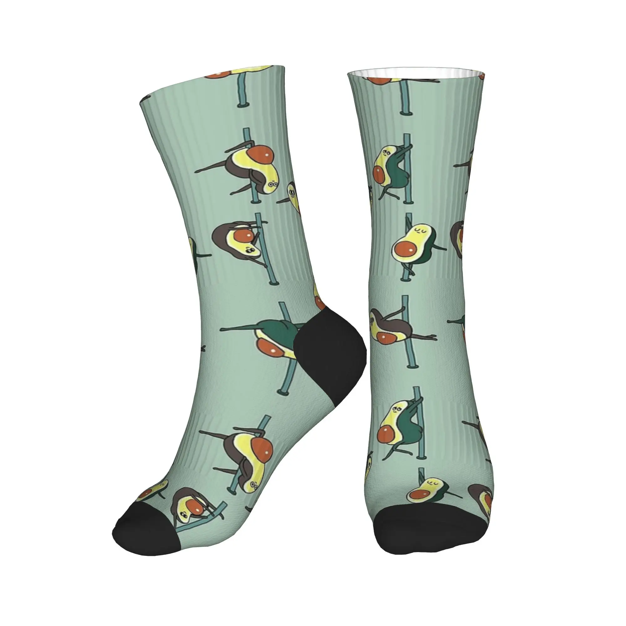 Unisex Men Socks Avocados Pole Dancing Club  Stockings Non-Slip Medium Soft Socks Winter Casual Pattern Outdoor Sports Socks