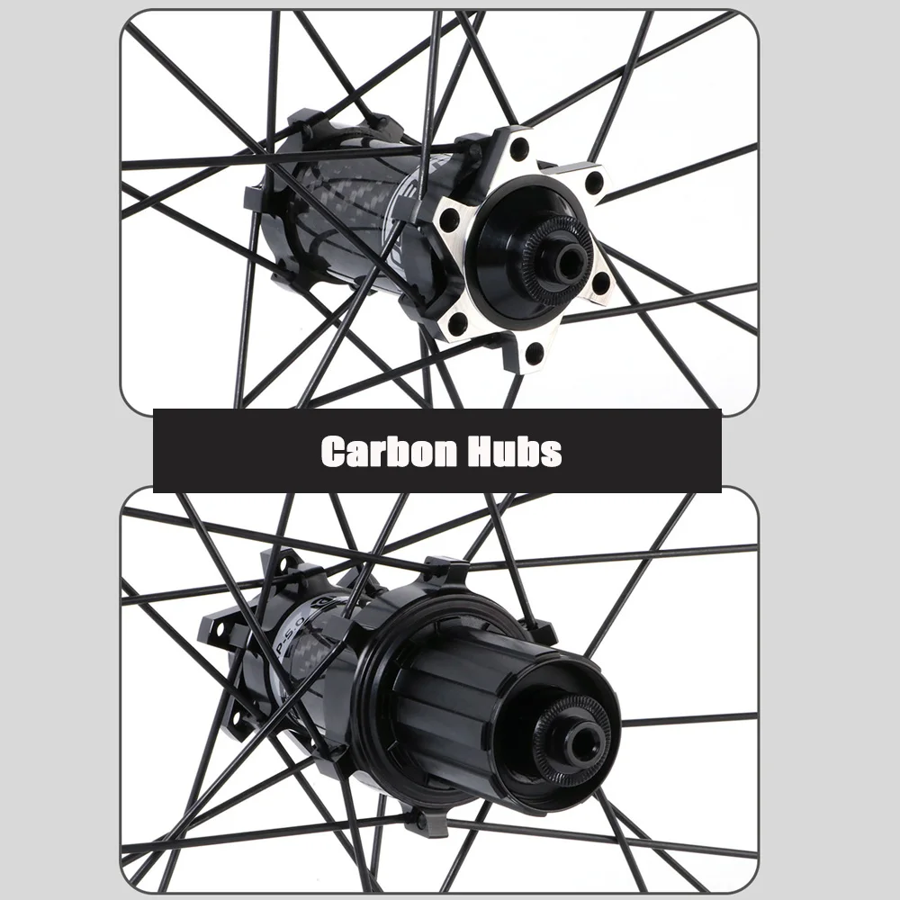 Carbon Hub Pillar Spokes T800 Carbon Fiber wheel set 20 inch 406 marble Rims Peilin 451 Folding Bike Wheelsets