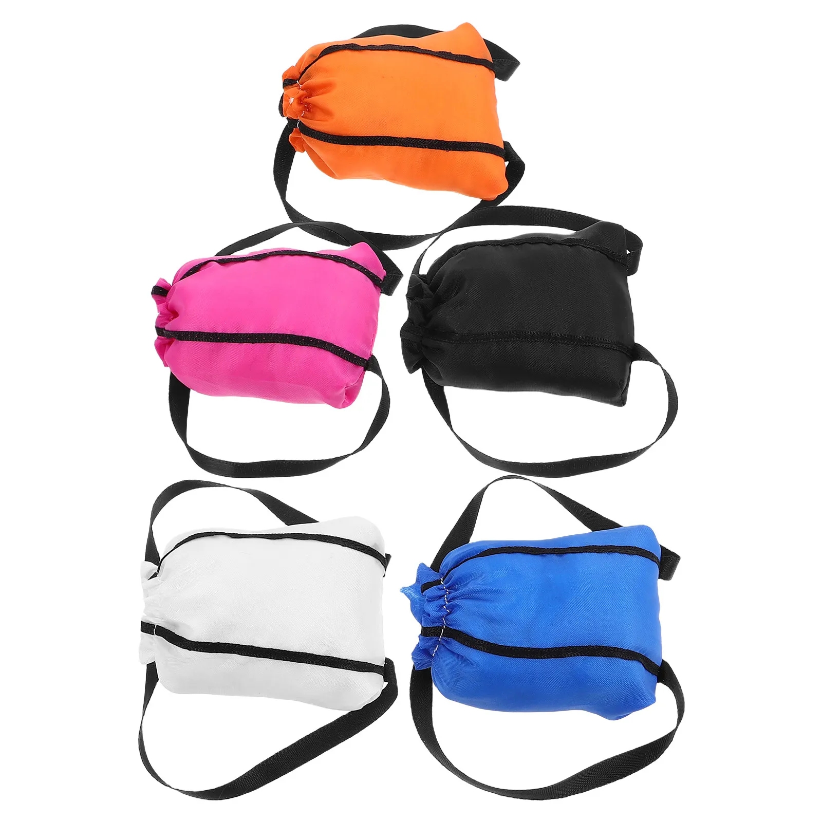5Pcs Mini Backpack Kids Sturdy Fabric Drawstring Closure Fun Stylish Design Portable Compact Storage Bag for Travel Playdates