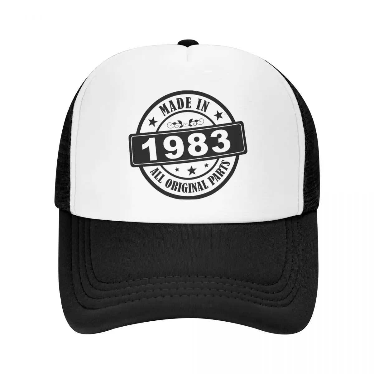 Personalized Made In 1983 Years Bithday Gift Baseball Cap Sun Protection Men Women\'s Adjustable Trucker Hat Spring Snapback Caps