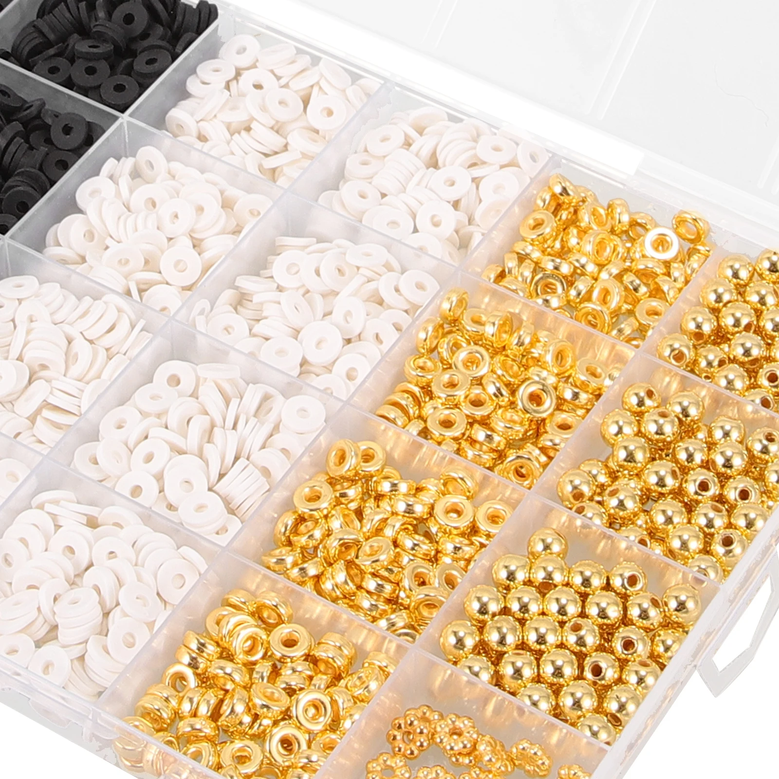 

2530 Pieces DIY Bracelet Kit Clay Beads Jewelry Making Supplies Craft Materials Loose Beads Charms Necklace Earrings