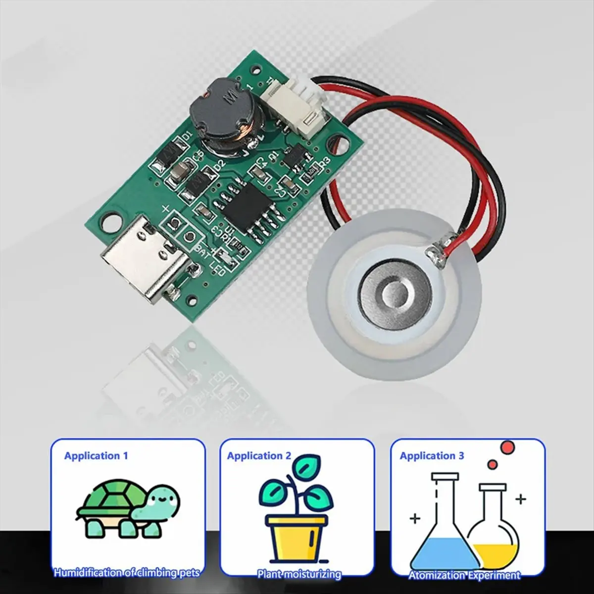 A36R NEW DC5V Usb Ultrasonic Mist Maker Humidifier Atomizer Drive Module Ultrasonic Humidifier Diy Package Type-C Usb Interface