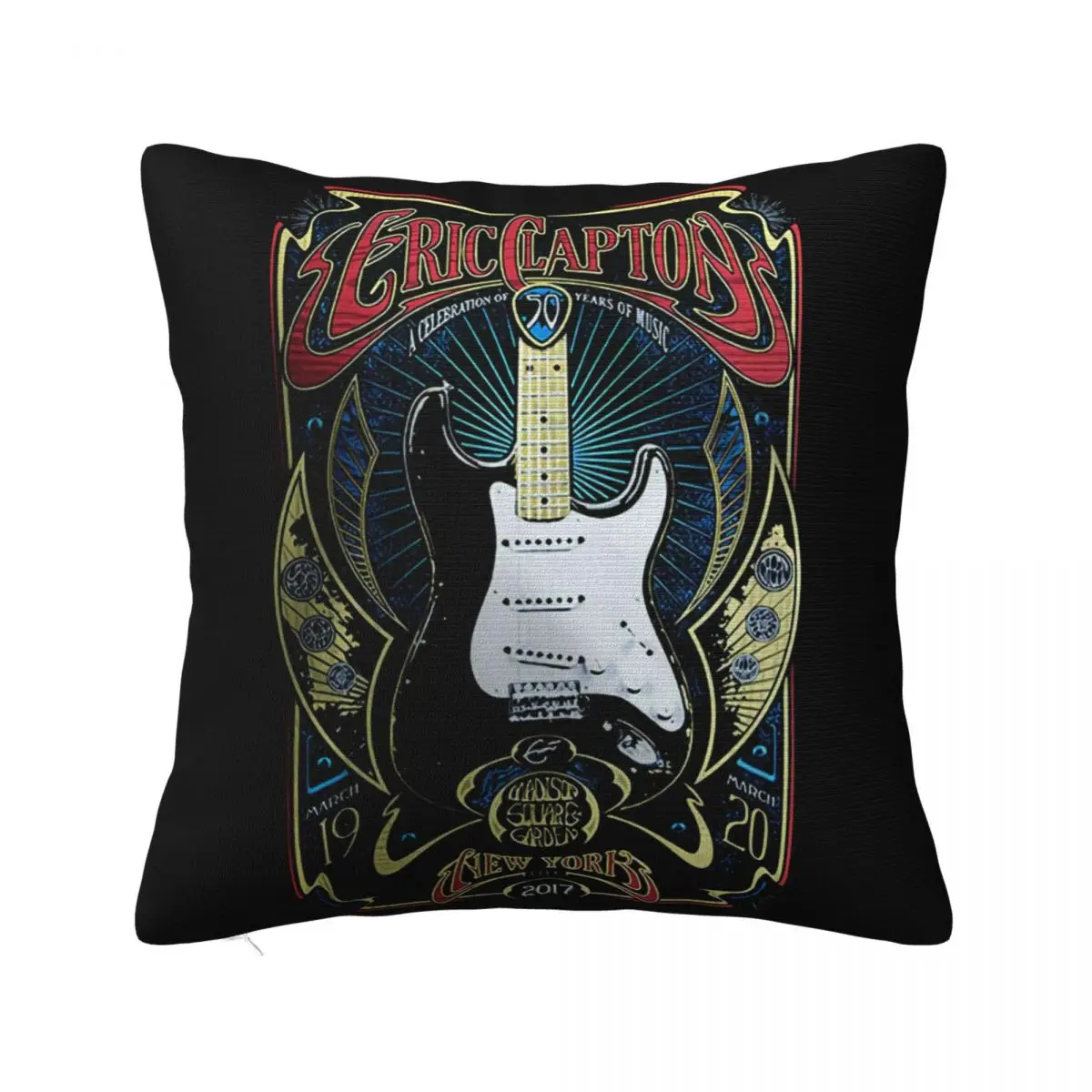 New Popular 4799 Eric Clapton Poster New York Size Grose S 5Xl Breathable Farmhouse Pillow Case