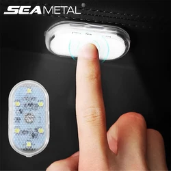 SEAMETAL Tiny Led Touch Light for Car Reading Light USB Rechargeable Magnetic Car Ambient Lamp Universal for Floor Trunk Hood