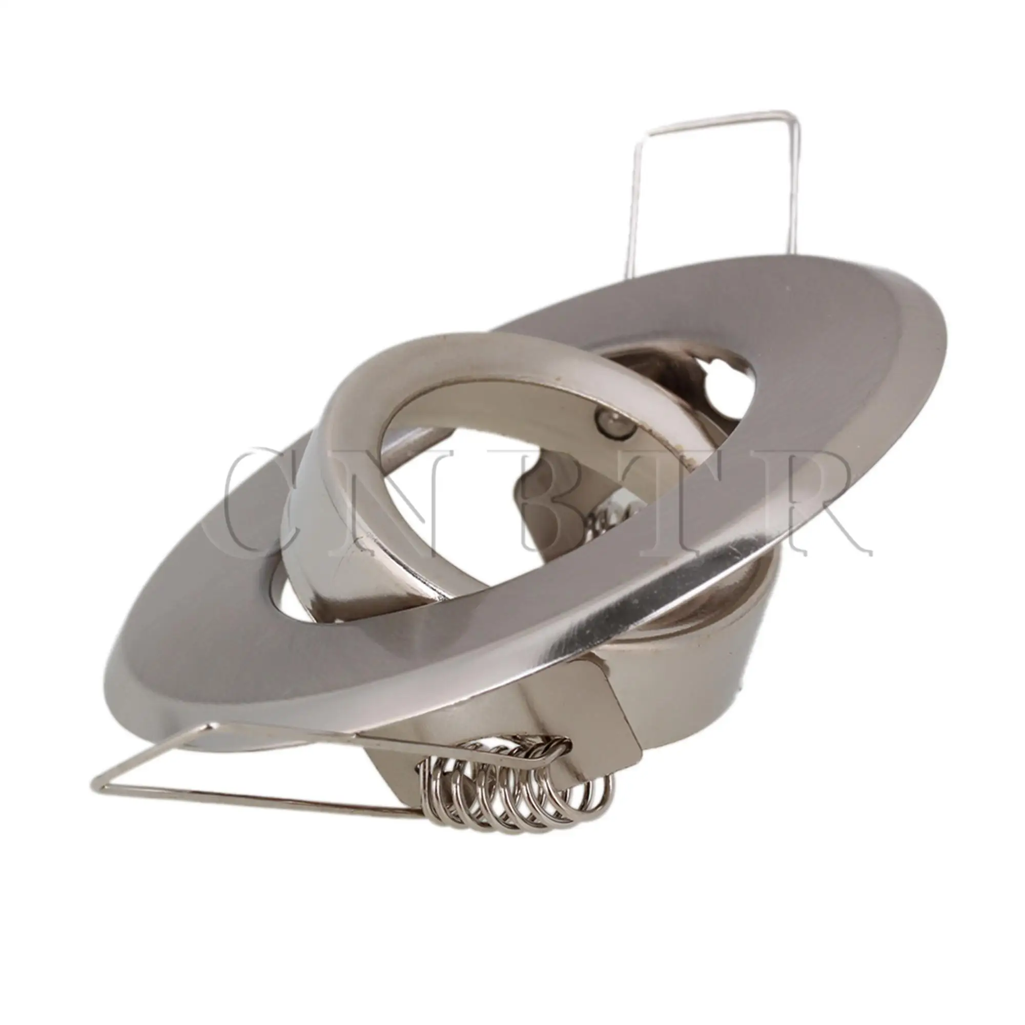 CNBTR 2 X MR11 Lampu Sorot LED Lampu Halogen Rak Perlengkapan Perak Krom