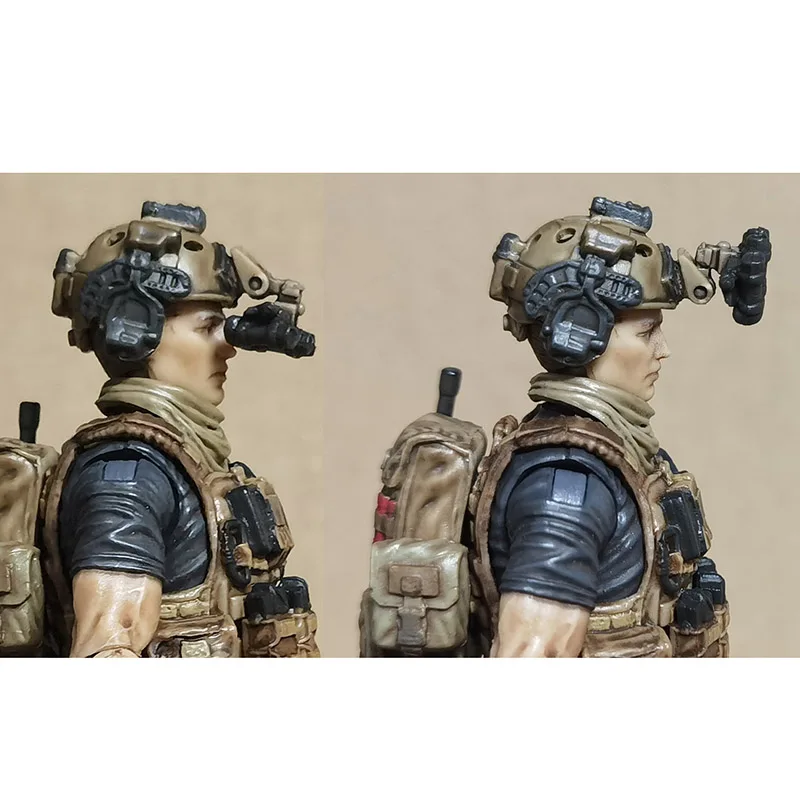 1/18 Scale Mini 3.75-inch Helmet Protector Model Movable Doll Accessories Collection Display Toy Gift Souvenirs