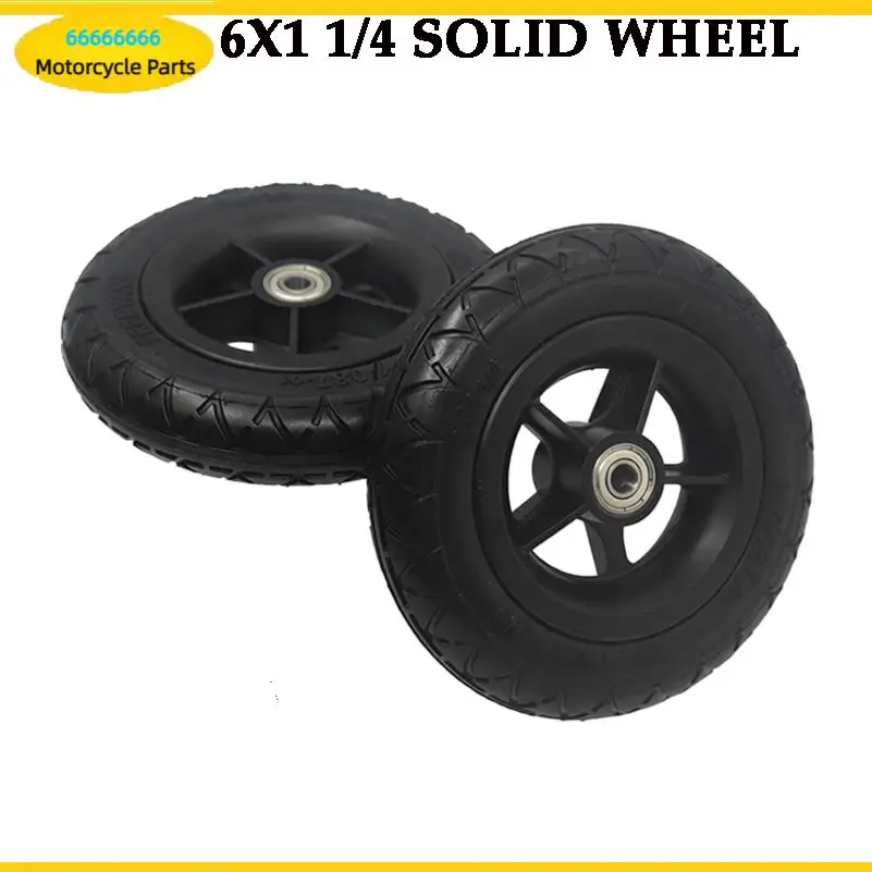 Durable 6.5-Inch New Solid Tires – Suitable for Electric Scooter, Medical Wheel, and Shopping Cart Tire Replacement
