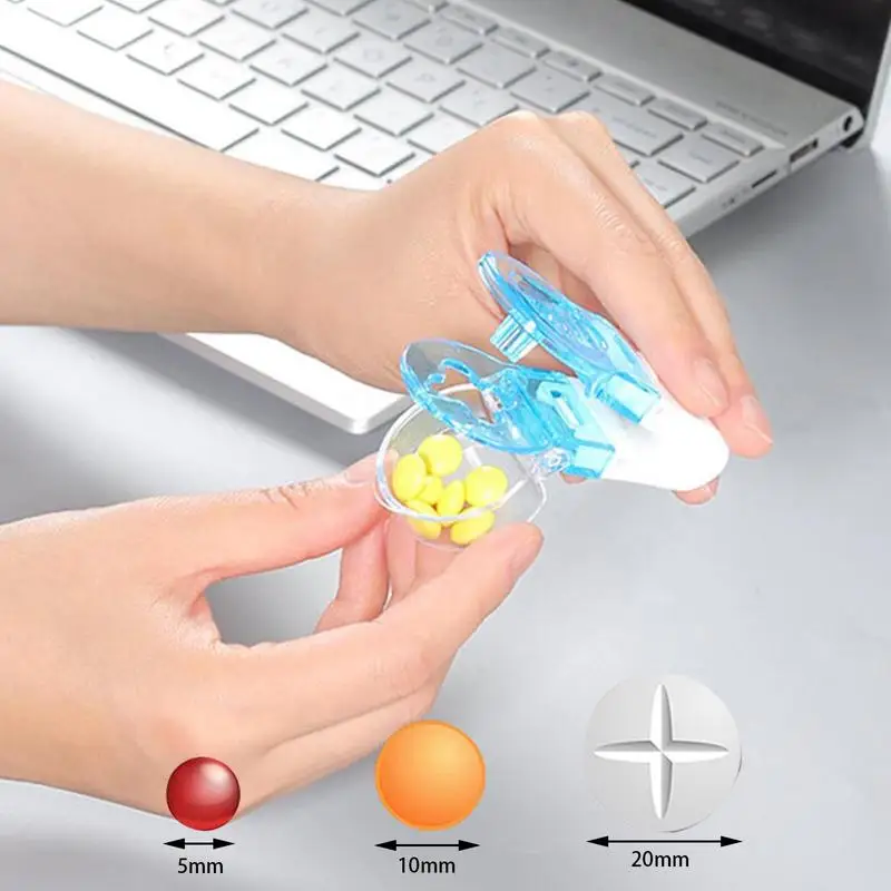 Pil Taker portabel, alat bantuan pembuka obat Anti polusi tablet Popper pil paket melepuh untuk vitamin ikan