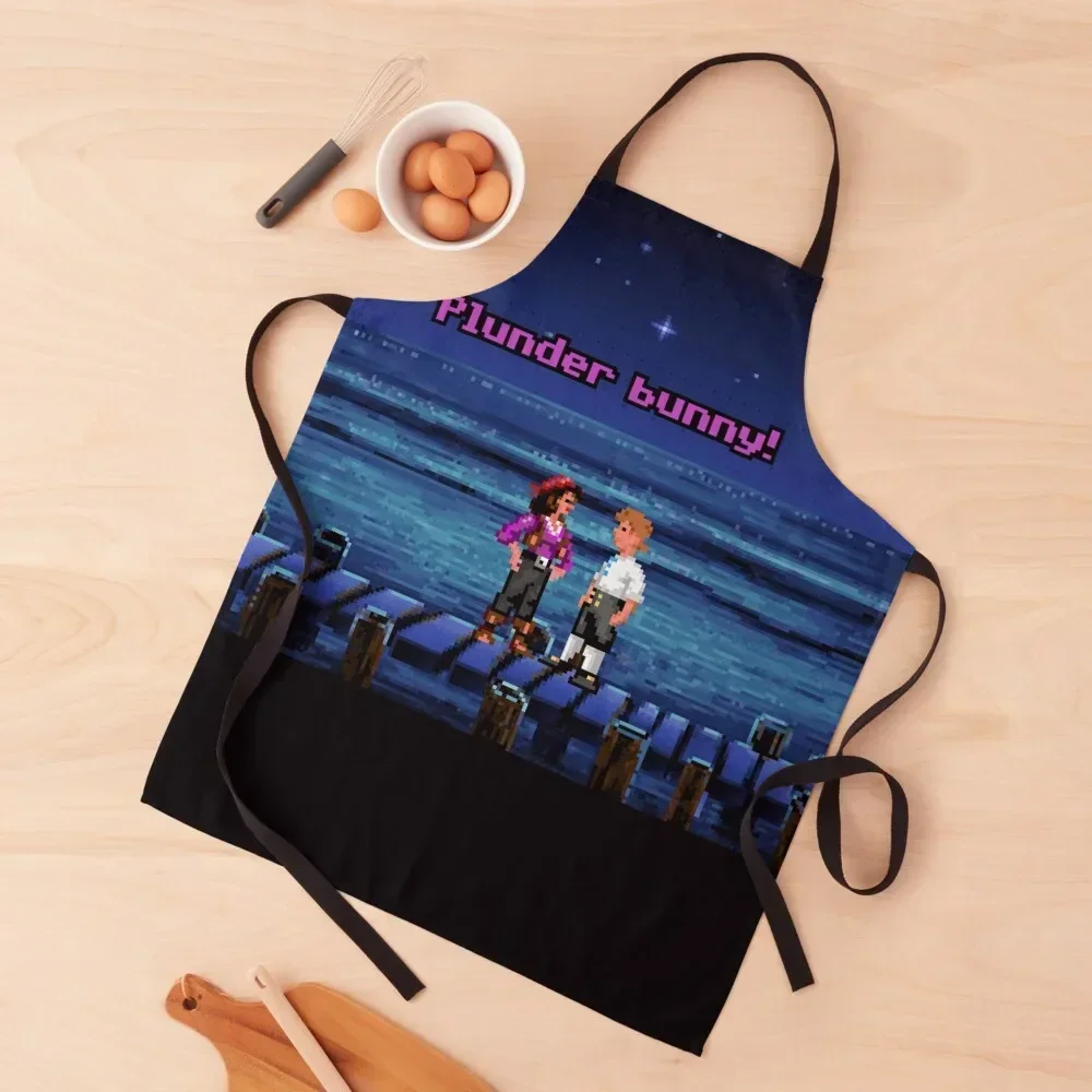 Plunder bunny! (Monkey Island 1) Apron barber uniform Utensils For Kitchen Cooking Kitchen New 2022 Year Apron