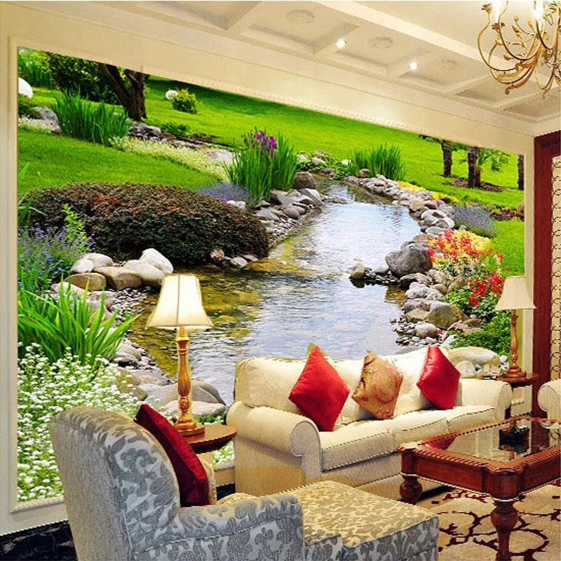 Customized High Quality Modern 3D Mural Scenery Flowers Plants Photo Wallpaper Living room TV background wall bedroom restaurant