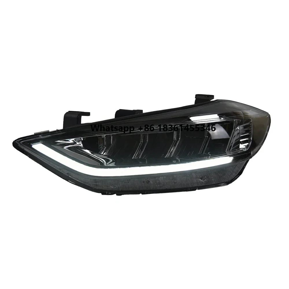 

Для Hyundai Elantra 2016-2020: Светодиодные фары в сборе, 100 Вт, с линзой-проектором и эффектом «Ангельские глазки», передние фары, аксессуар для модернизации