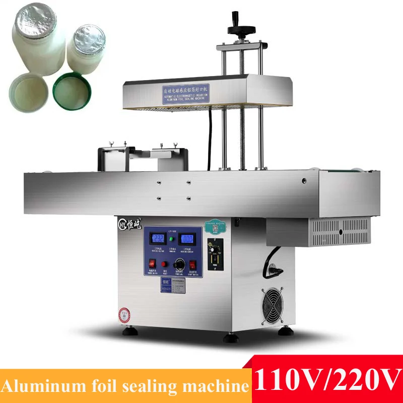 آلة الختم التعريفي الكهرومغناطيسي التجارية عالية الكفاءة لزجاجة المربى وعاء العسل وسدادة قارورة الطب