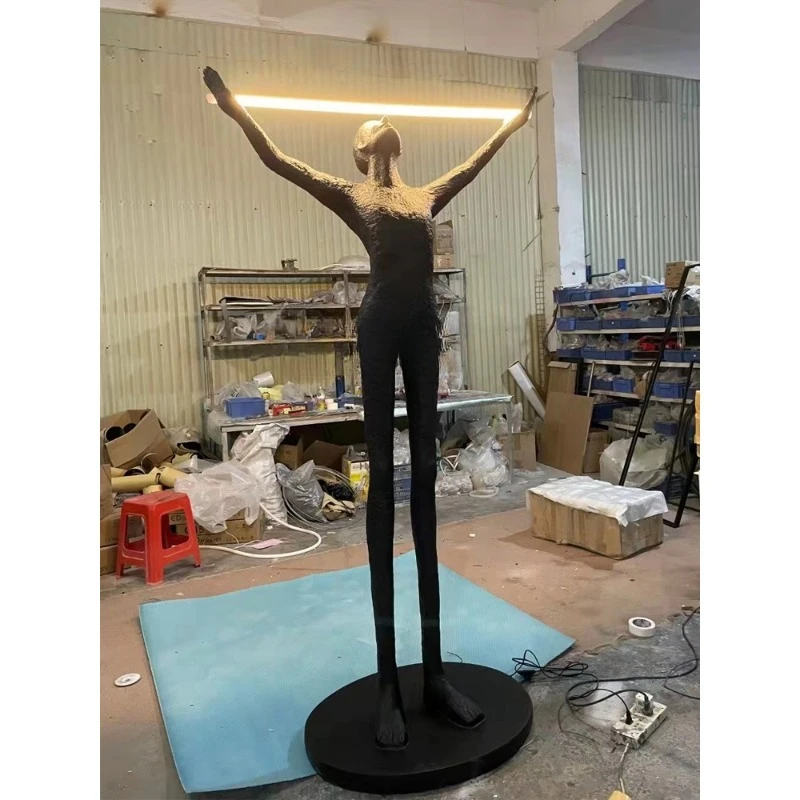 

Humanoid Artistic Living Room Floor Lamp Sales Office Lobby Light Luxury Creative Exhibition Hall Decoration Sculpture Lamp