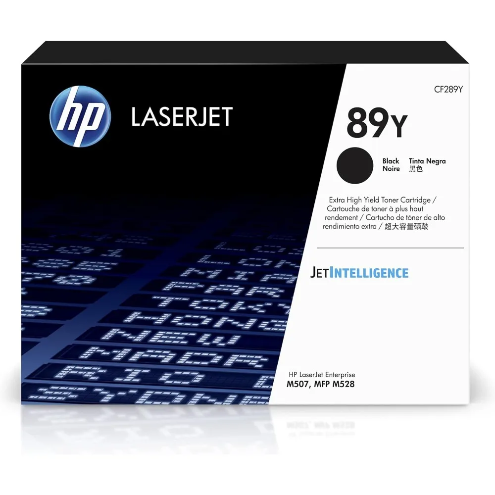 

89Y Black Extra High-yield Toner Cartridge, Works with LaserJet Enterprise M507 Series, LaserJet Enterprise MFP M528 Series