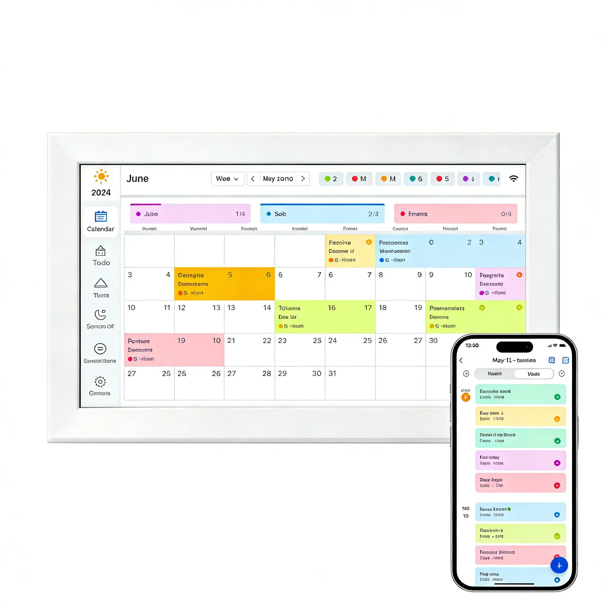 

Best Seller 10.1 Inch Touch Screen Digital Calendar WiFi Android Smart Frame With Video Playback & Art Gallery