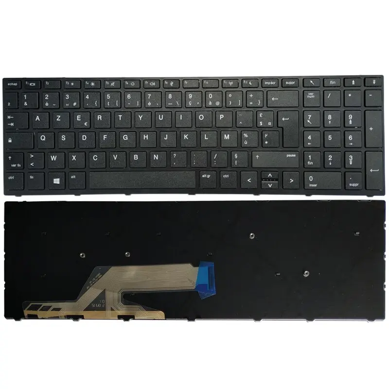 New US/Spanish/Russian/Latin/French Keyboard For HP Probook 450 G5 455 G5 470 G5 Black