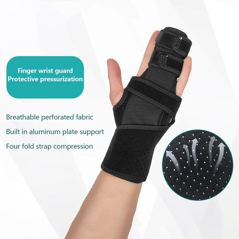 Breathable Mallet Finger Splint For 2/3 Finger Brace Support Stabilizer For Broken Fingers Arthritis Tendonitis