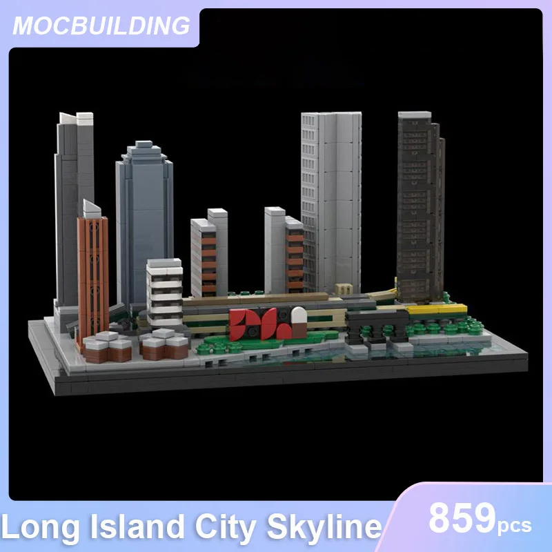 New York City Skyline & Miami-skyline & Long Island-skyline Model MOC Building Blocks Architecture DIY Assemble Bricks Toys Gift