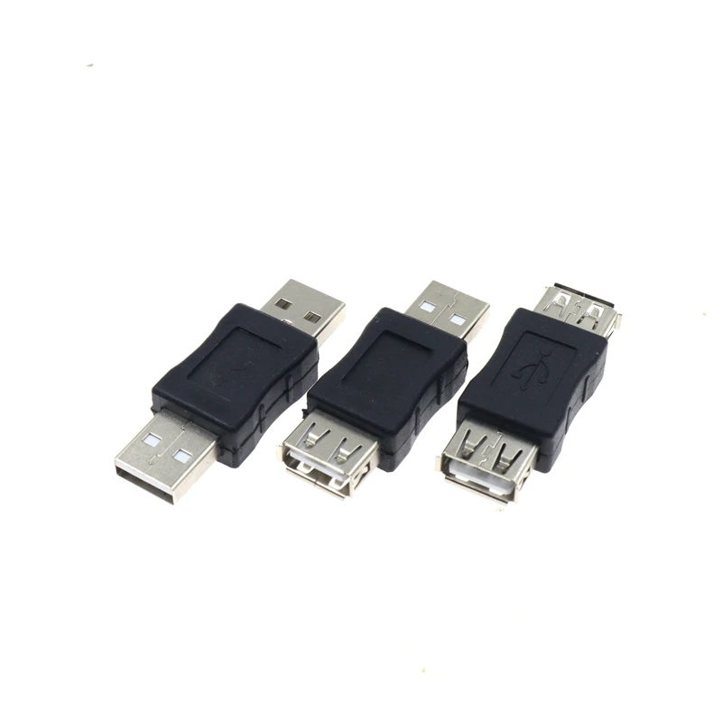 New USB A Male to Female Connector Adapter USB 2.0 A Joiner Coupler Extension Extender Data Cable Cord M/M M/F F/F Converter