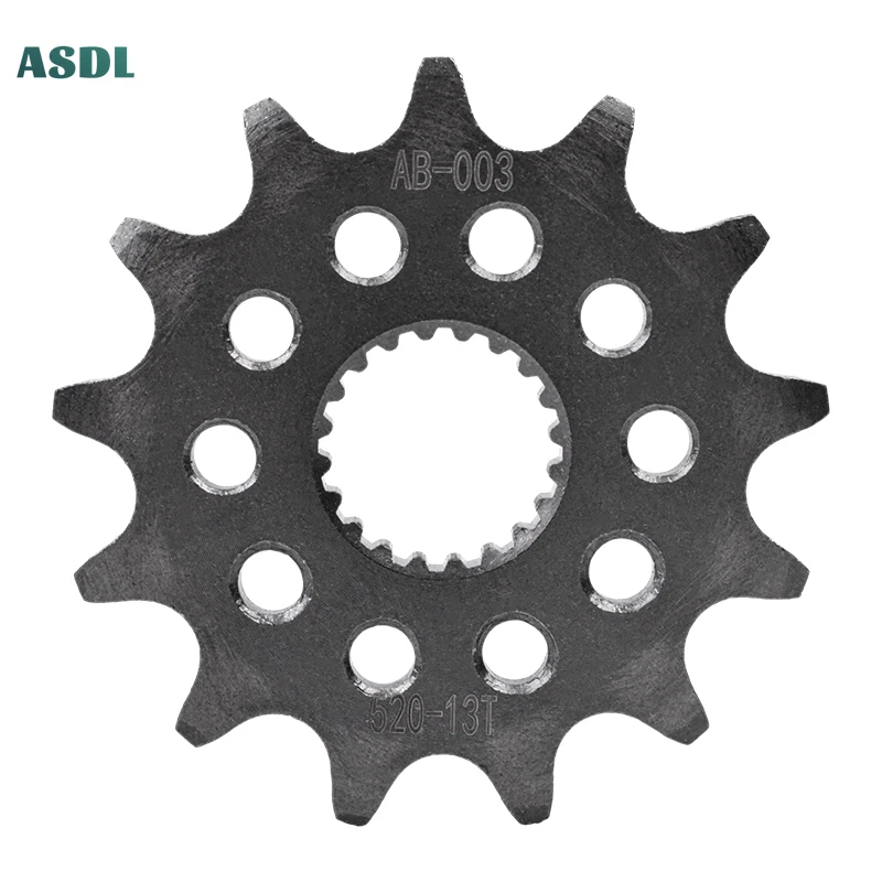 520-13T 13 Tooth Motorcycle 20CrMnTi Front Sprocket Silent Sprocket For YAMAHA YZ125 L2 M2 N2L WR250 F 2001-2010 YZ250 F 2011-23