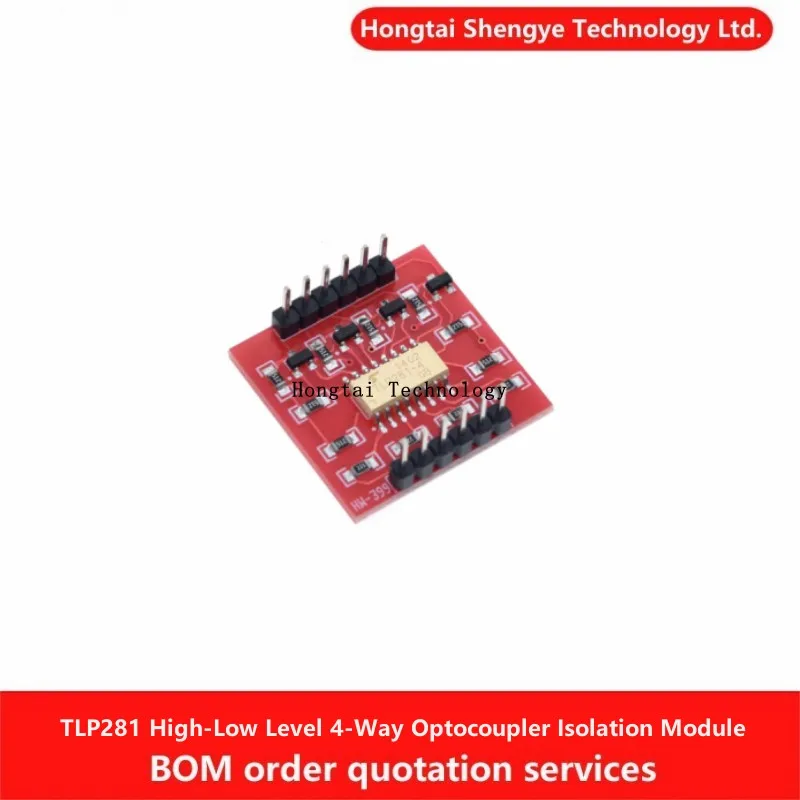 TLP281 4-channel Optocoupler Isolation Module High-Low Level Expansion Board Electronic Building Blocks