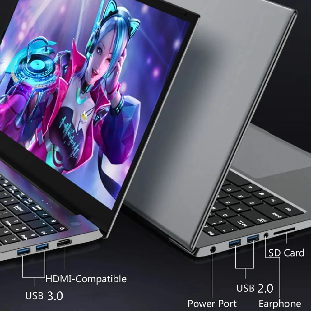 12th Gen i7 i5 15.6 Inch IPS Gaming Laptop i9 10880H i7 1260P NVIDIA MX550 2G Windows 11 10 NVMe Fingerprint Ultrabook Notebook