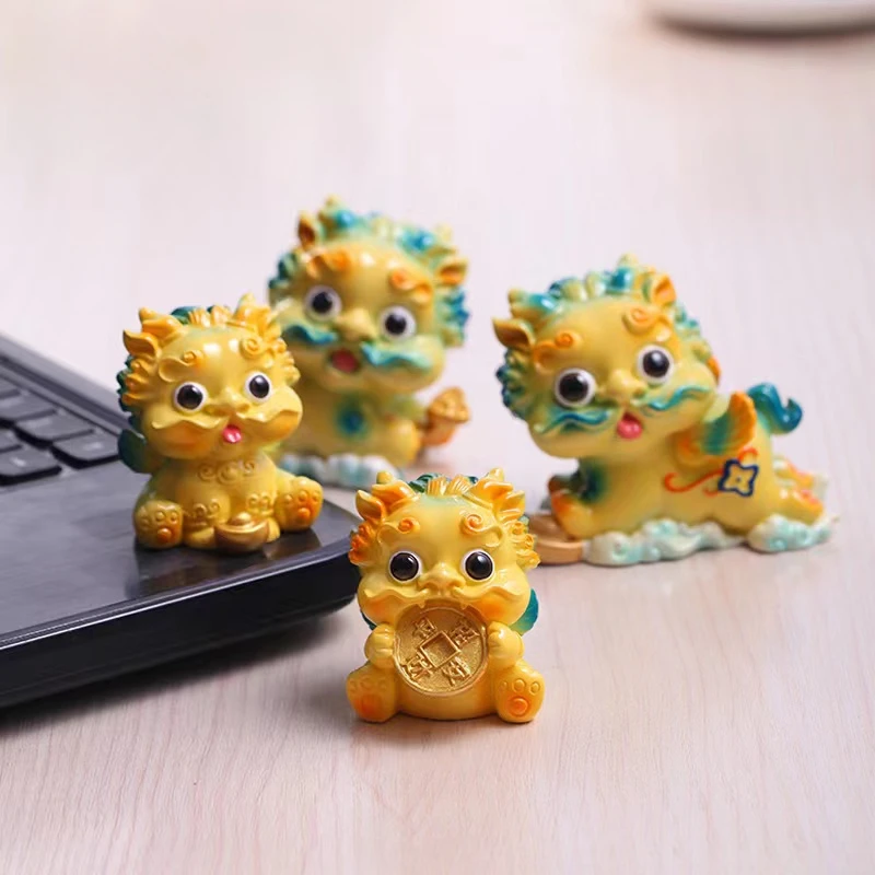 Cute Pet Luck Small Decorative Items Computer Desk Decoration Crafts Small Resin Animal Decorative Items Ornaments Petit Bijou