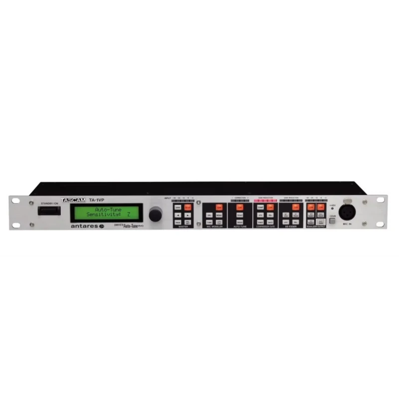 Tascam TA-1VP vocal processor with automatic mono or stereo double tracking and flexible parametric 2-band EQ for automated mixi